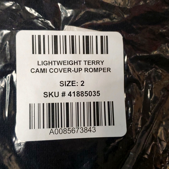 ❤️NWT VINTAGE TORRID ROMPER SWIM COVER -  SLEEVELESS TERRY POCKETS - SHORTS - Picture 5 of 13